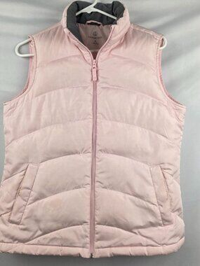 Land’s End Pink Quilted Puffer Vest, S 6-8